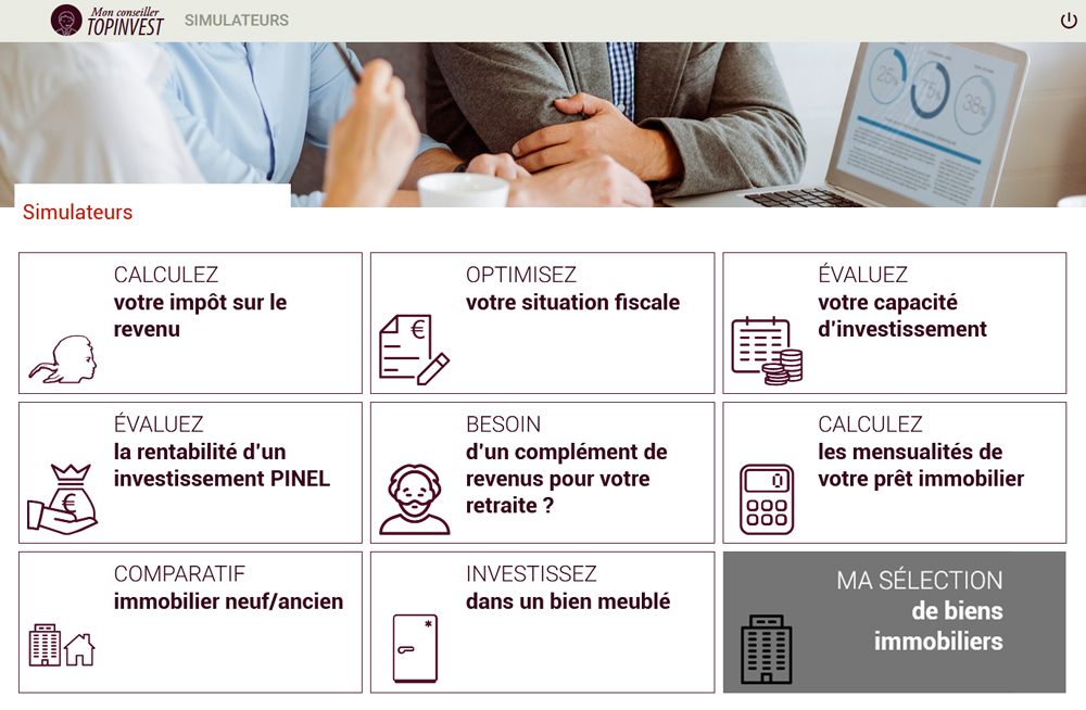 retrouvez-moi sur mon appli Topinvest